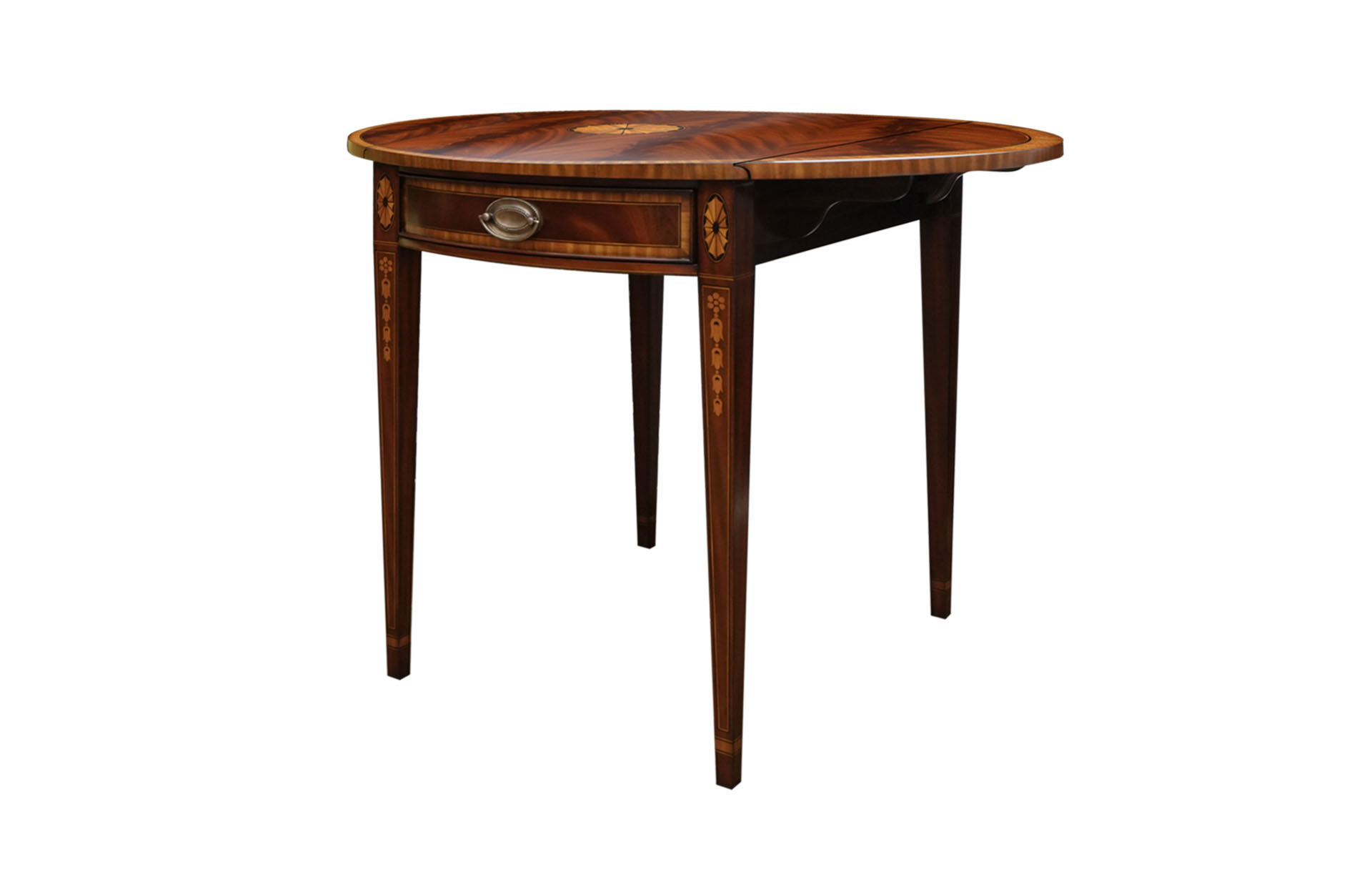 Home Decor Side Table Pembroke Dropleaf Table 34241 Side View 2
