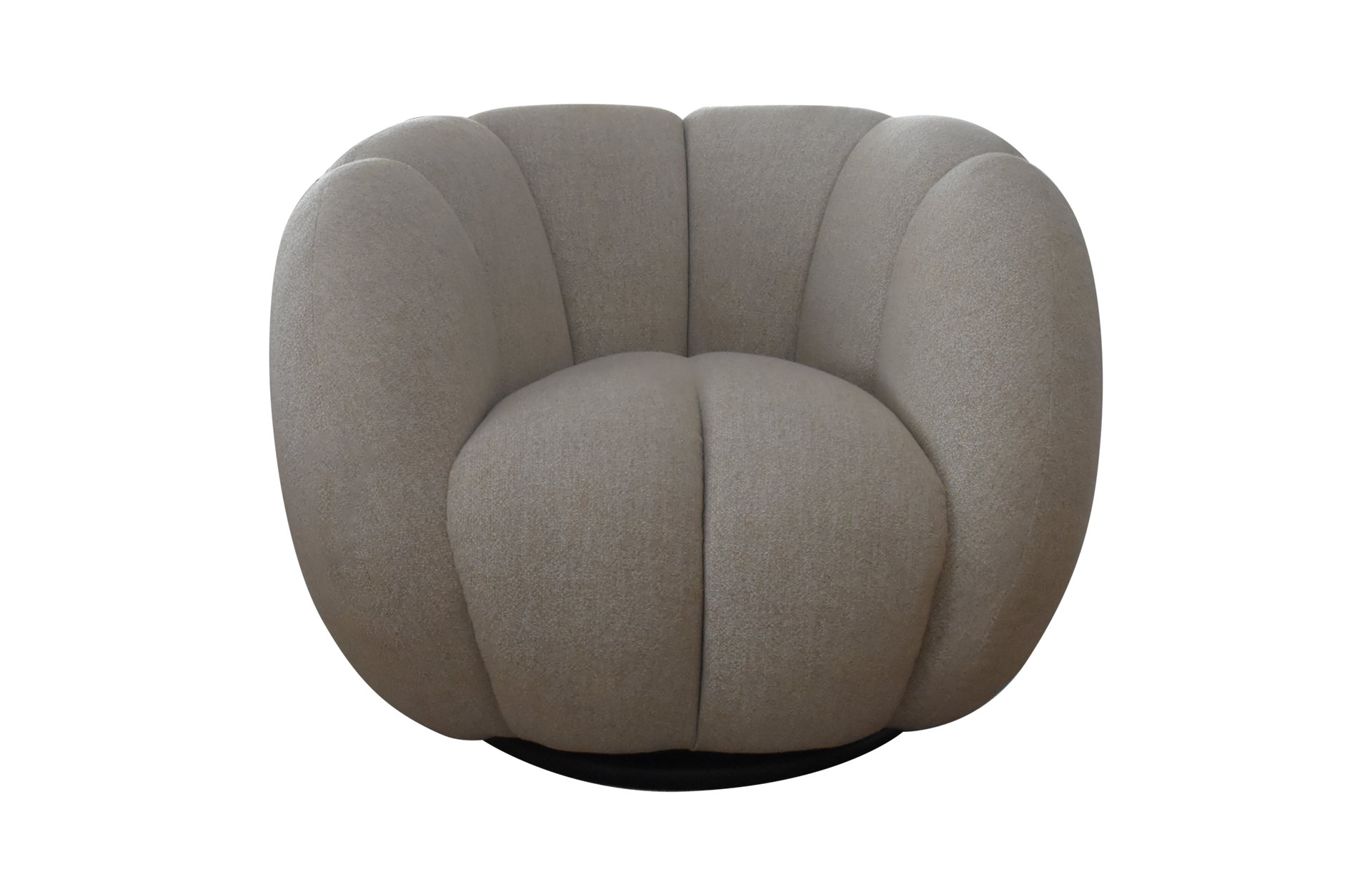 Home Decor Utrera Armchair Swivel Tan Front View
